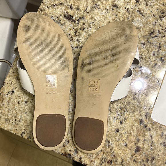 J. Crew White Cross Sandals - Picture 2 of 3